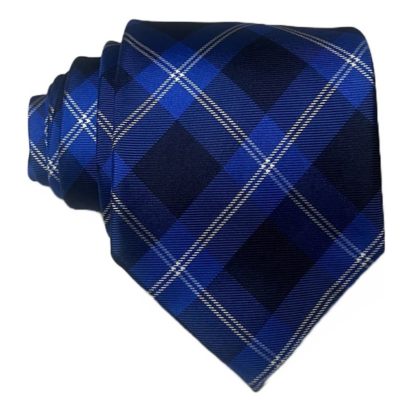 Tommy Hilfiger Other - Tommy Hilfiger 100% Silk Tartan Plaid Designer‎ Tie Blue Preppy Business Necktie